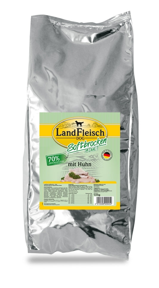 Landfleisch Softbrocken mit Huhn - 1,5 kg