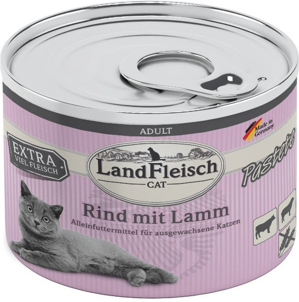 Landfleisch Cat Adult Pastete Rind & Lamm - 195 g