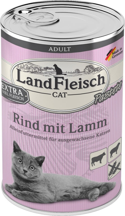 Landfleisch Cat Adult Pastete Rind & Lamm - 400 g