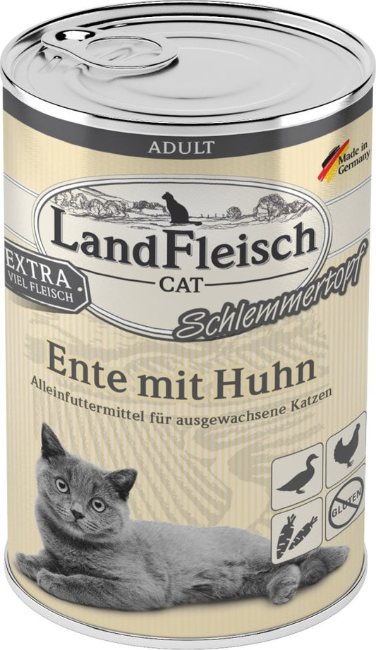 Landfleisch Cat Adult Schlemmertopf mit Ente & Huhn 400 g