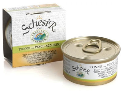 Schesir Dose in Brühe Thunfisch & Sardinen 70g