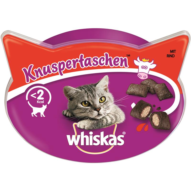 Whiskas Knusper-Taschen mit Rind 60 g