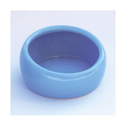 LIVING WORLD Ergonomischer Nagernapf klein blau