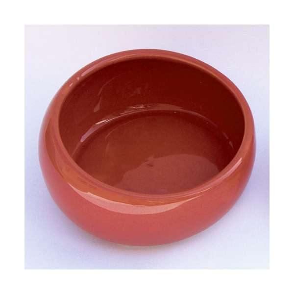 LIVING WORLD Ergonomischer Nagernapf klein terracotta