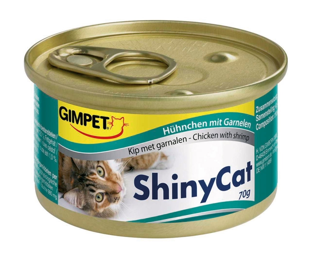 GimCat ShinyCat Hühnchen mit Garnelen 70g