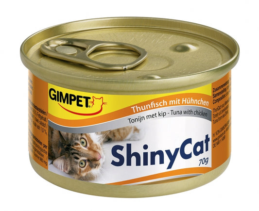 GimCat ShinyCat Thunfisch mit Hühnchen 70g