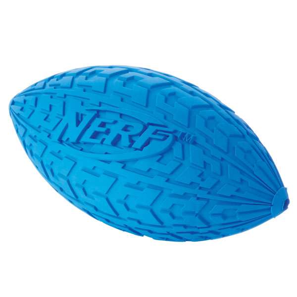 NERF DOG Trax Tire Squeak Football - Medium