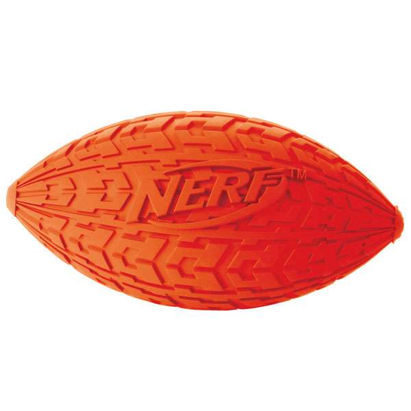 NERF DOG Trax Tire Squeak Football - Medium