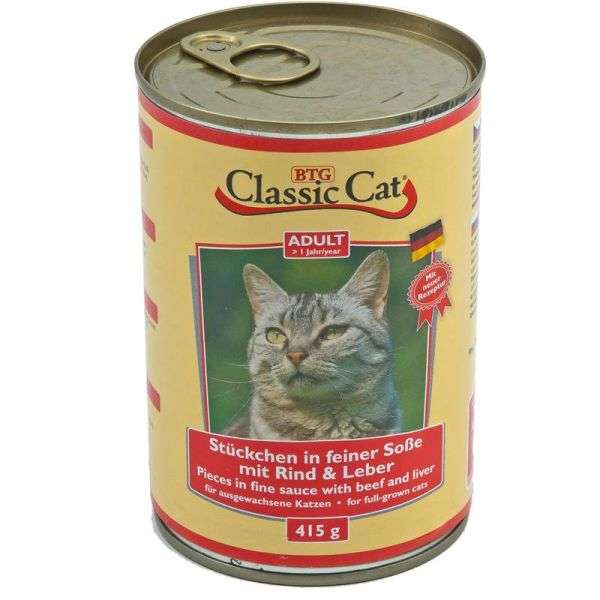 Classic Cat Dose Soße mit Rind & Leber 415g